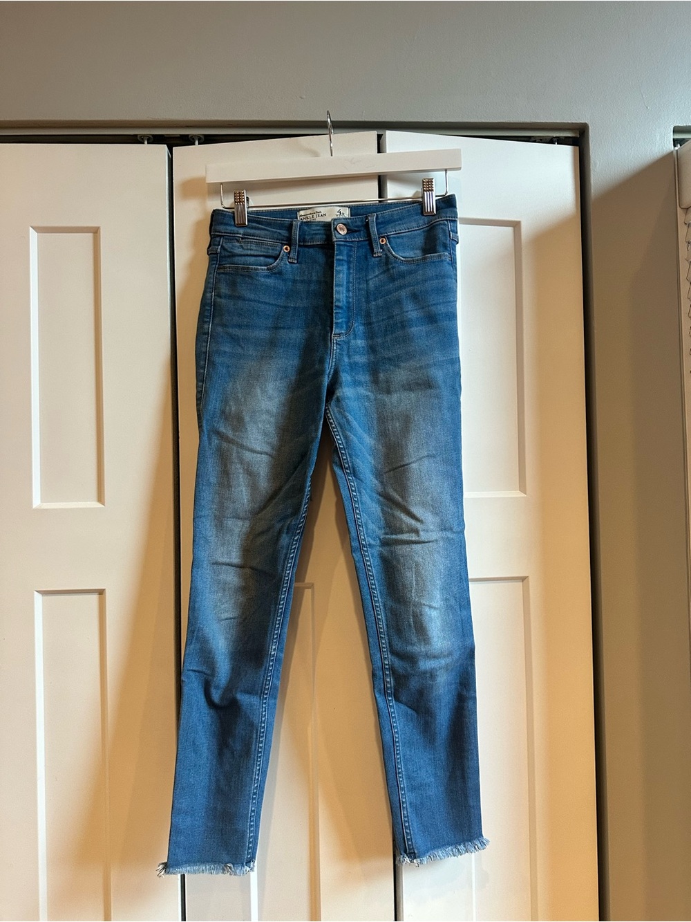 Abercrombie & Fitch Blue Straight-Leg Jeans